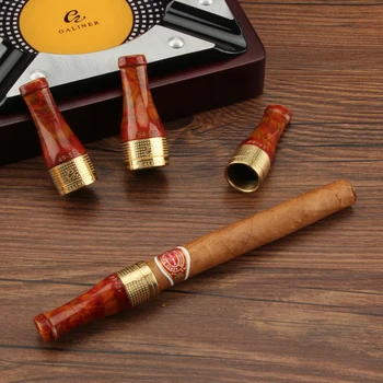 

GALINER Cigar Holder Elegant Smoking Cigar Accessories Pocket Cigar Mouthpiece Fit COHIBA Cuba Cigars W/ Gift Box