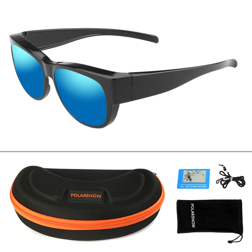POLARSNOW, брендовые, подходят для солнцезащитных очков, поляризационные, для женщин, TR90, в форме бабочки, оправа для рыбалки, одежда на обычные очки по рецепту - Цвет линз: C2
