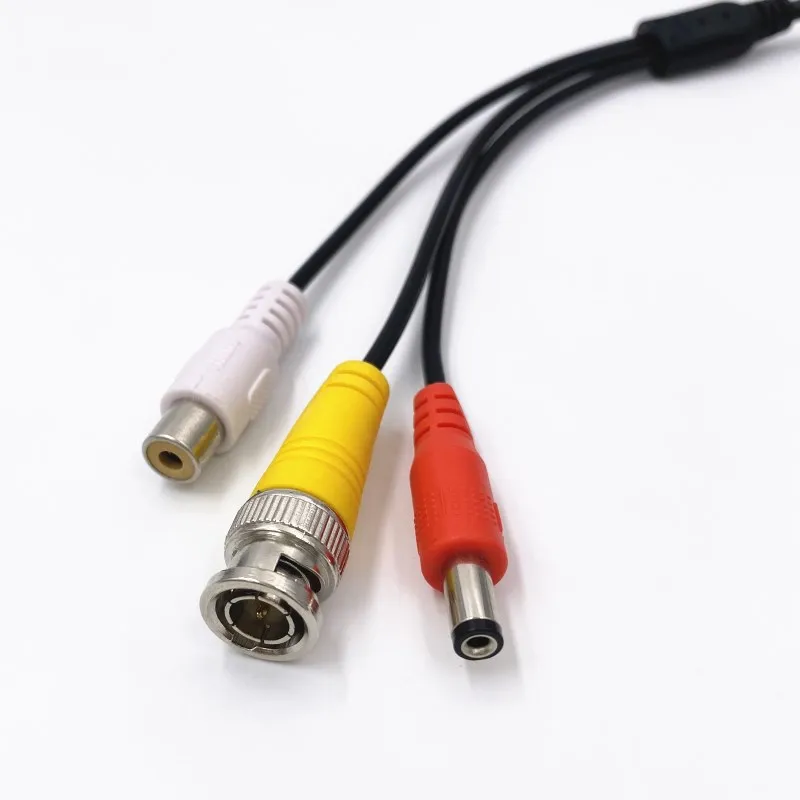 1 шт. M12 4 контактный авиационный гнездовой разъем к BNC + RCA Удлинительный кабель