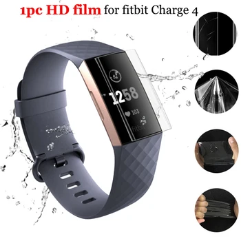

1PC Full Cover Ultra-thin HD Screen Protector Film For Fitbit Charge 4 Smart watch accessories