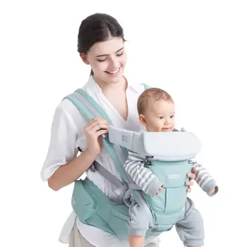 

360 All Carry Positions Baby Carrier Baby Hip Seat Carrier (Green)