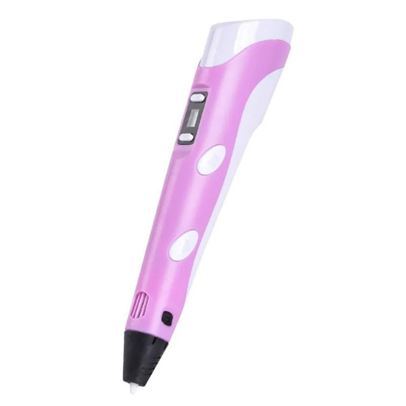 Pink 4-Цвет производства Abs/Pla 1St 1,75 мм категории “Сделай Сам” Дисплей 3D печать Pen; детский подарок дизайн живопись детских рисунков - Цвет: Pink