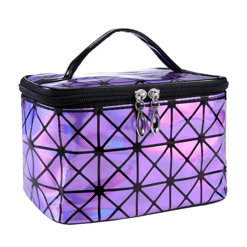

Multifunctional Cosmetic Bag Women Leather Travel Make Up Necessaries Organizer Zipper Makeup Case Pouch Toiletry Kit Bags 30#