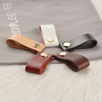 

Wine Leather Dresser Handle Knobs Drawer Knob Pulls Door Handles Black Gold Silver Gun Cabinet Knob Pulls Kitchen Hardware