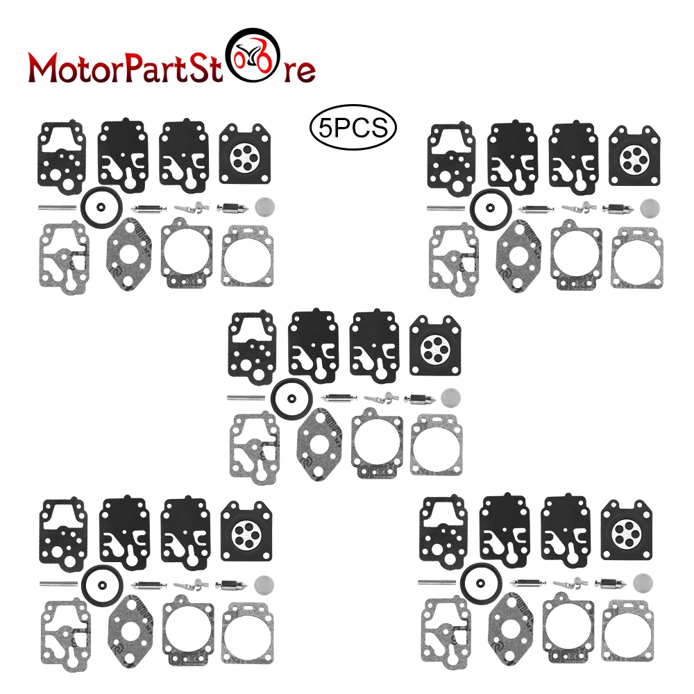5pcs Carburetor Repair Rebuild Kit Diaphragm Gasket for Walbro K20-WYL WYL-240-1 WYL Series Stihl Echo Troy Bilt Ryobi Chainsaw |