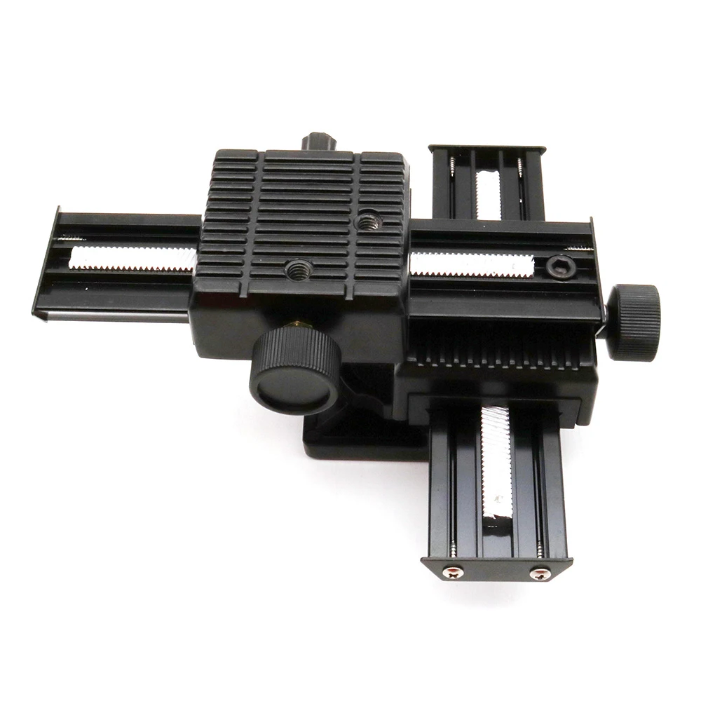 4-Way Macro Focusing Rail Slider Close-up Shooting Guider Aluminum Alloy + Plastic