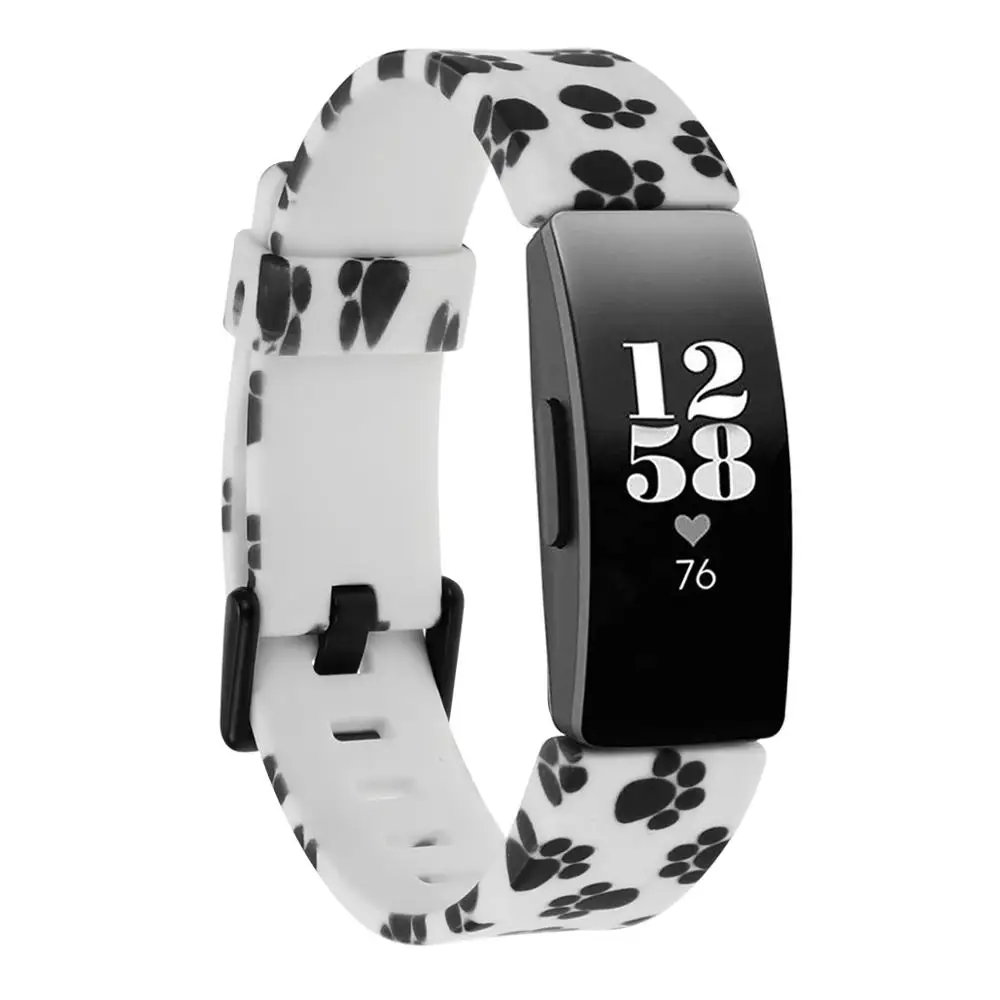 Силиконовый ремешок для Fitbit Inspire HR Flora цветной умный наручный / аксессуары