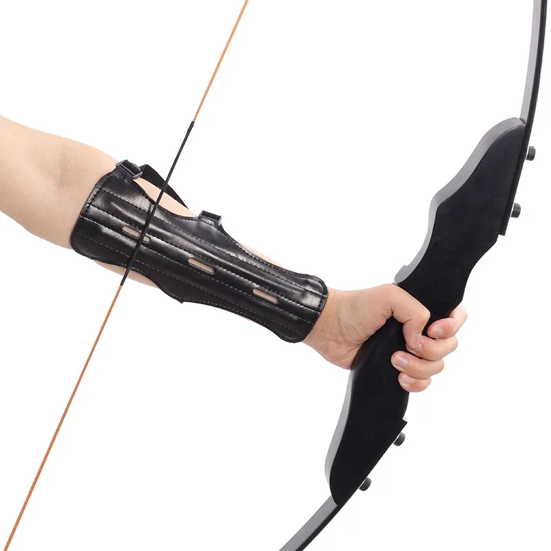 3 х частей стрельба из лука протектор кожа рука защита защитное устройство|archery arm