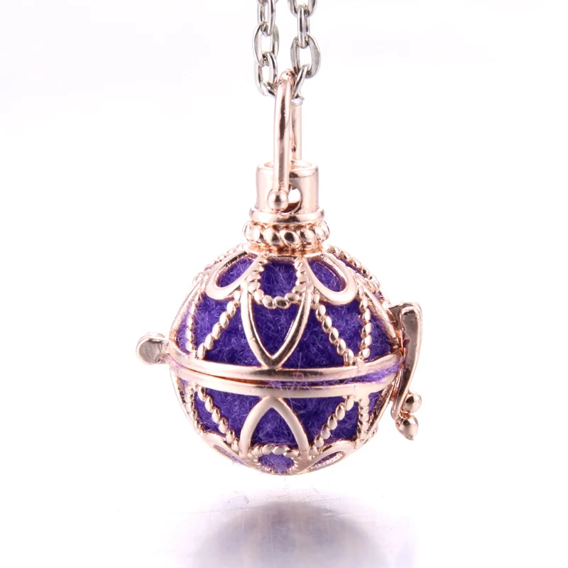 Новое Мехико колокольчик Музыкальный шар колокольчик клетка ожерелье винтажное беременность ожерелье для ароматерапии эфирное масло для беременных женщин - Окраска металла: 14