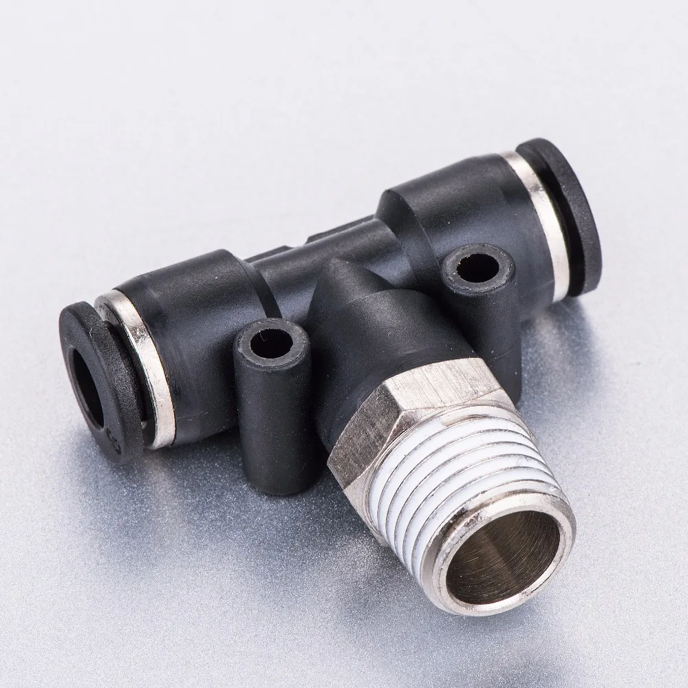 Pl 6-N04 6mm-1/2 npt резьба Пневматические Пластиковые 90 градусов Женский резьбовой штуцер
