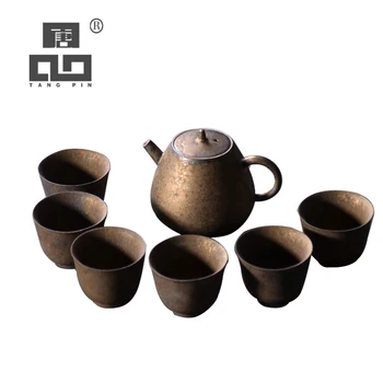 

TANGPIN japan ceramic teapots with 6 cups chinese kung fu tea set drinkware