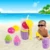 9 шт., детские пляжные песочные игрушки, маленькая форма для выпечки, ложка для мороженого, пудинга, пляжный игровой песок и снежная игра - изображение