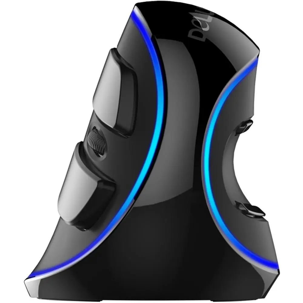 Черный Vertical Mice Gaming Kit Laptop PC Gamer Wired Mouse Ergonomic USB Optical 2.4G 800/1200/1600DPI Led Blue Light Wrist Healing - Цвет: Черный