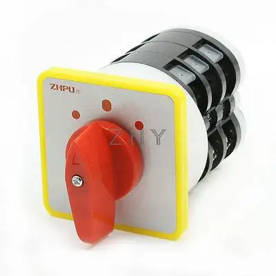 

AC 500V 16A 3 Position 12 Pins Rotary Cam Universal Changeover Switch LW5D-16