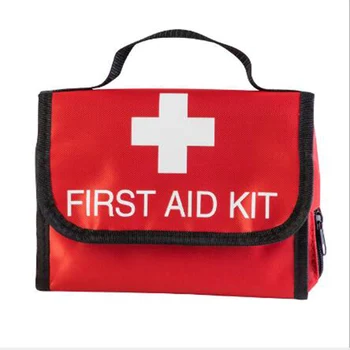 

10Pcs Foldable First Aid Kit Bag Car Travel Outdoor Emergency Storage Box Case Camping Survival kits Medical Bag-Free shipping