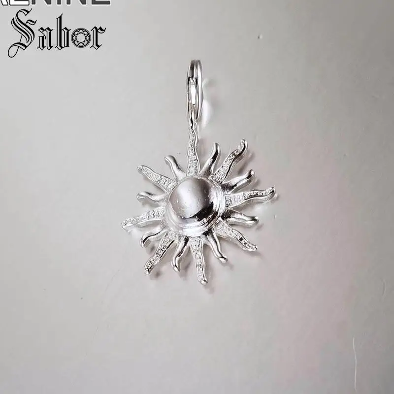 Fashion silver plated Sun Flower Diy Charms Fit Bracelets &amp Necklaces Making Jewelry For Women drop shipping thomas | Украшения и