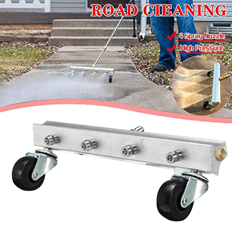 Goede Hogedrukreiniger Onder Auto Cleaner 4 Nozzle Onder Body Chassis Water Spray Cleaning Floor Schoonmaak Tool Voor Karcher