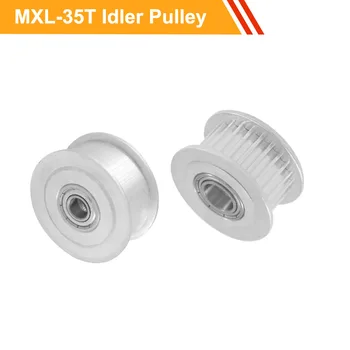 

MXL 35T Idler Timing Pulley with/without Teeth Timing Belt Pulley 7mm/11mm Belt Width 3/4/5/6/7/8/9mm Bore Passive Pulley Wheel