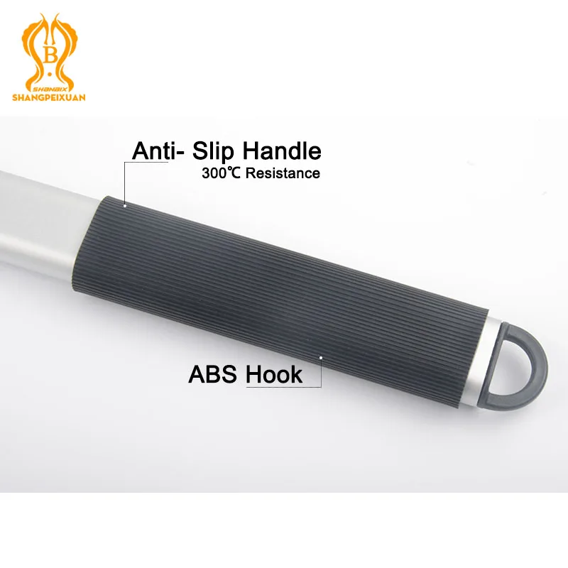 Pizza Peel SHANGPEIXUAN Long Handle 7/ 8/ 9 Inch Perforated Pizza Turning Peel Pizza Shovel Aluminum Peel Non-Slip Handle Tool