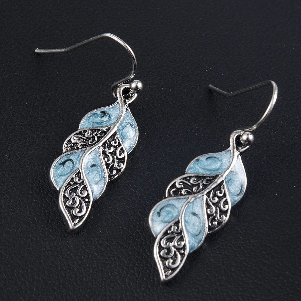 2020 Новая Мода Vintage Opal камень ушной крючок Висячие серьги модное ювелирное изделие