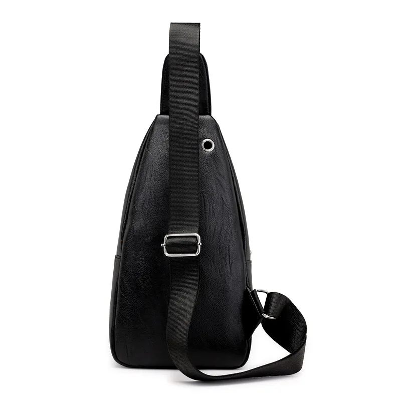 

Fashion Pu Crocodile Pattern Men Casual Sports Chest Pack Multi-functional Shoulder Oblique Bag Travel Pouch
