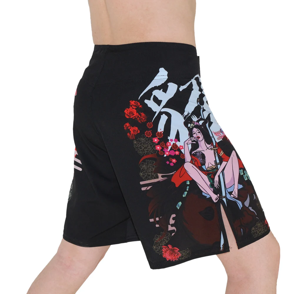 Boxing Shorts FTEIF Chinese Clothing Mma Muay Thai Kickboxing Fight Suotf Muaythai Men Santa Tiger May Wind Beautiful Warrior
