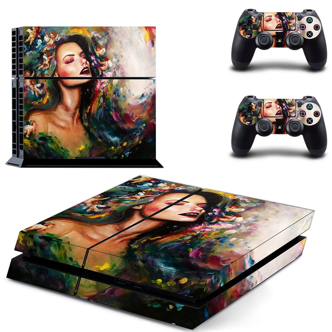 PS4 наклейки виниловые кожа PS 4 стикер Play station 4 Наклейки Обложка Pegatinas Adesivos для playstation 4 консоли и 2 контроллера