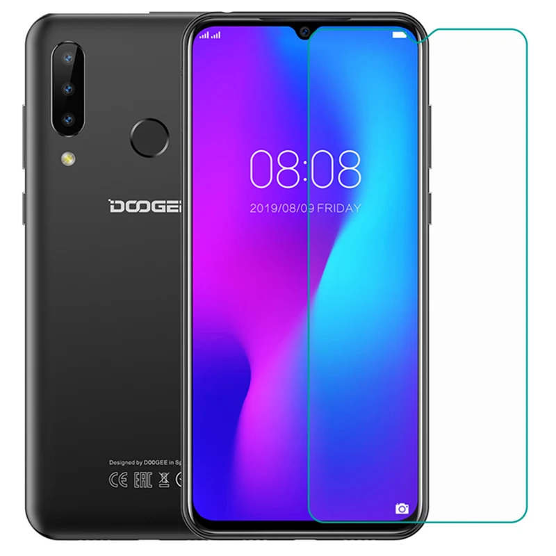 2 шт. Для Doogee N20 Закаленное стекло Защитная 9H 2.5D высокое качество на Doogee N20 Защитная пленка для экрана