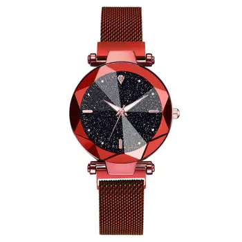 

Luxury Starry Sky Watches for Women Stylish Gold Magnetic Mesh Belt Ladies Watch Fashion Dress female Wristwatch Reloj Mujer