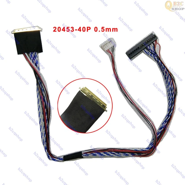 5pcs/lot LVDS Connector 40pin 0.5mm Pitch for Sony etc LCD screen Laptop  interface - AliExpress