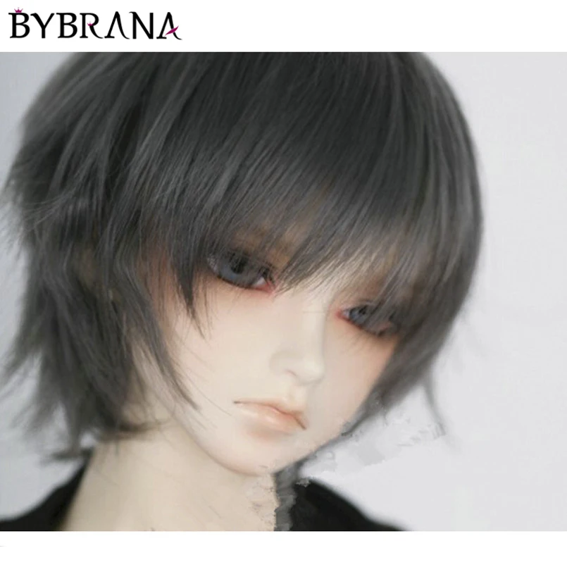 Bybrana 1/3 1/4 1/6 1/8 BJD Doll Wig High Temperature Fiber Fashion Short Hair for Dolls Toy Accessories Good Quality | Игрушки и хобби