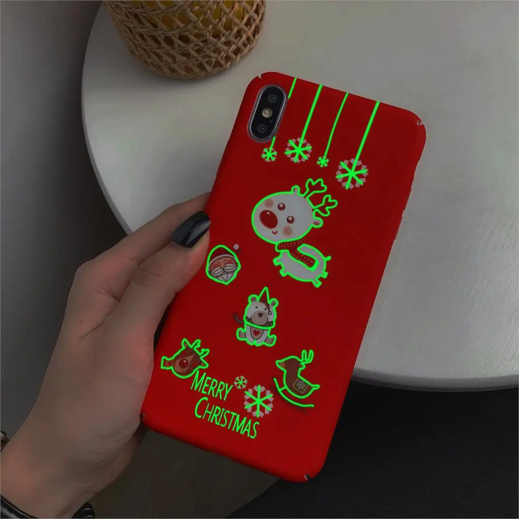 3 Рождественский светящийся чехол caseier для телефона iPhone 11 11 Pro Max, чехол для iPhone X XS XR XS Max 6 6S 7 8 Plus, задняя крышка чехол на айфон 7 8 6 6s чехол на айфон 11 XR XS MAX X чехол на айфон 11 11 Pro Max - Цвет: 3