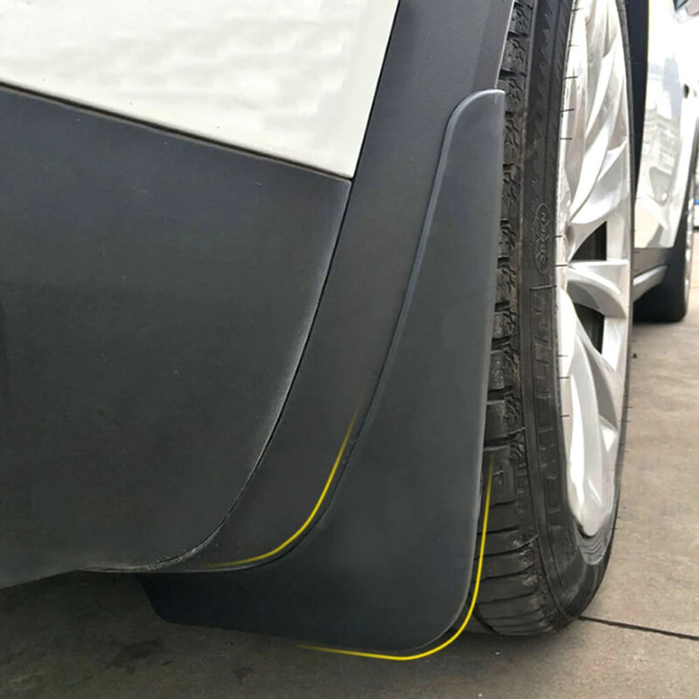 4 шт. Авто Черные Брызговики крыло для Tesla модель X