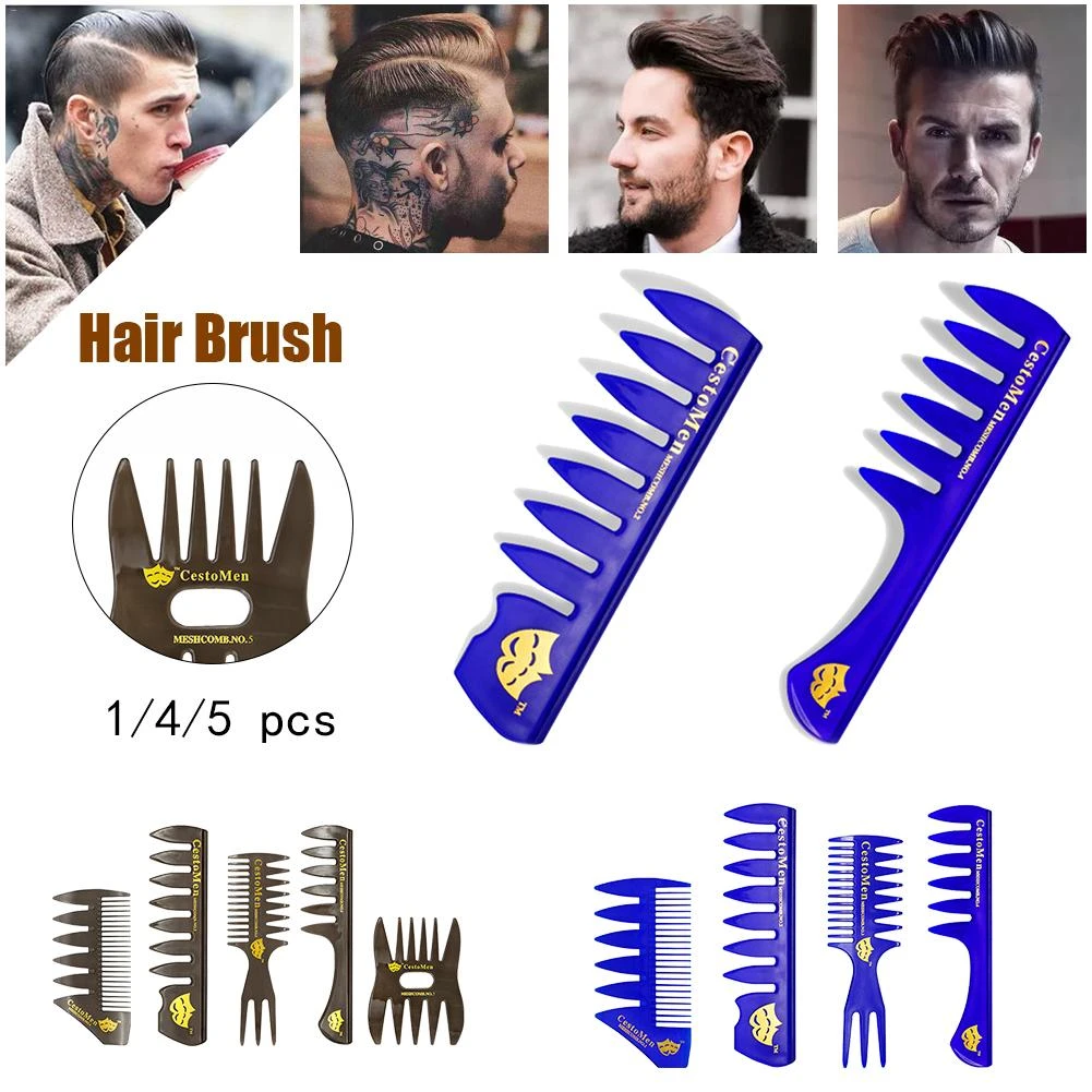 New Style Men's Gentleman Large Wide tooth Comb Plane Styling Hairdressing  Comb Bone Shape Fish Tail Texture Comb Hair Brush|Combs| - AliExpress