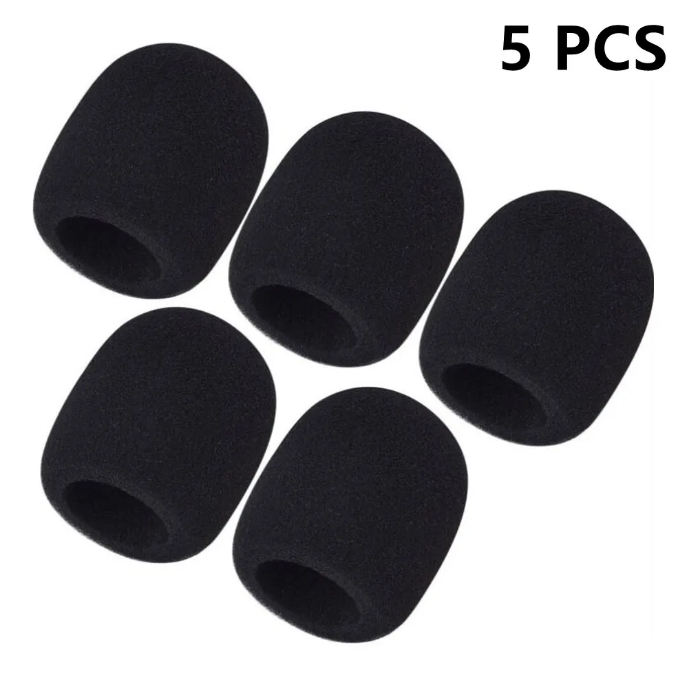 

2021 5 Pack Foam Quality Replacement Standard Covers Windscreen Handheld Microphone Cheap Durable High Quality