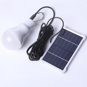 

Dozzlor Portable Led Bulb Solar Light Tent Lighting Camping Lantern Home Emergency Charging Bulb LED