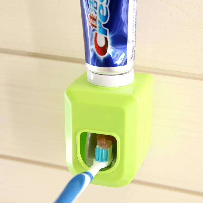 Casual Toothbrush Holder Set Wall Mount Automatic Auto Toothpaste Dispenser Home Tooth Paste Dispenser Bathroom Toothpaste