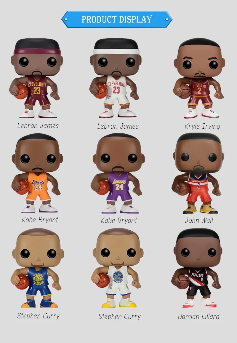 FUNKO POP Basketball All-Star Майкл Джордан Джеймс Коби Фигурки Коллекционная модель игрушки для детей подарок