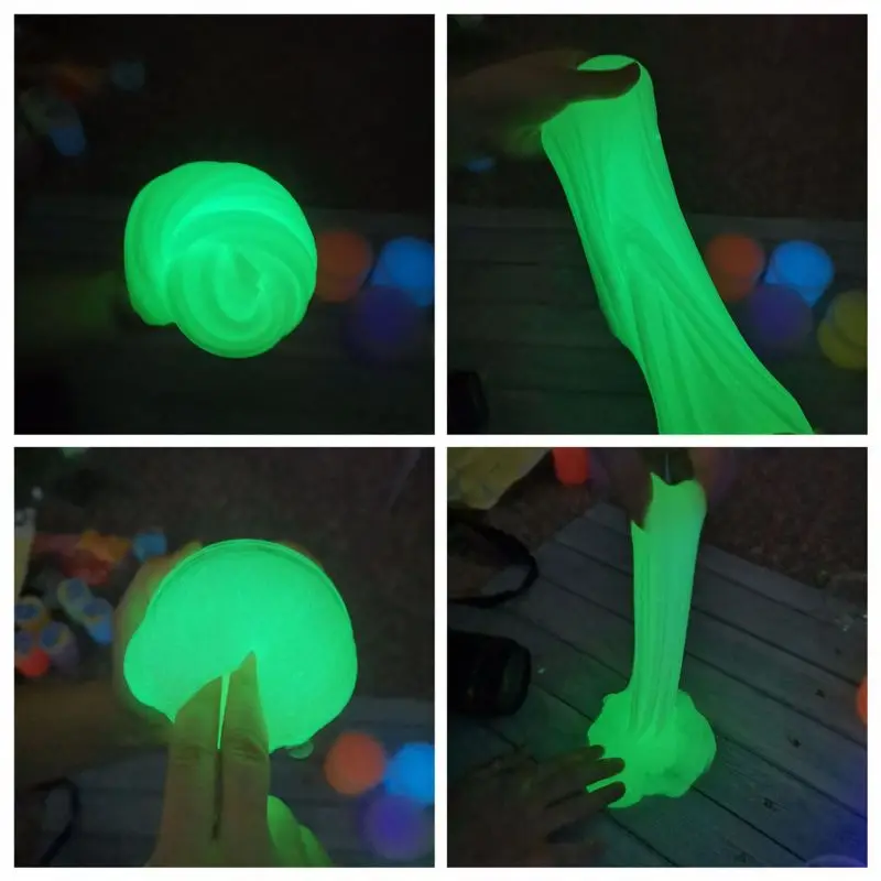 

Glow In The Dark Slime Grow Bigger After Stretch Magic Slime Kids Toy Y4UD