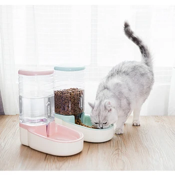 

Pet Dog Automatic Water Feeder 3.8L Food Storage Bucket Cat Water Fountain Dispenser Small Teddy Pet Feeding Watering Supplies 5