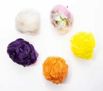 

5 pcs/lot of Large Turkish Bath Shower Sponge Exfoliating Loofah Mesh Ball Pouf