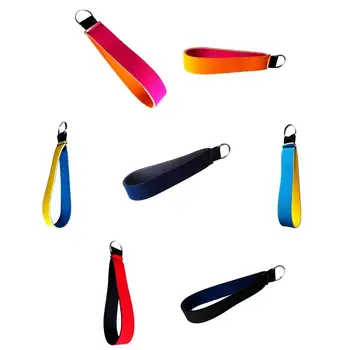 

7 Pieces Keychain Wrist Strap Band Keyring Key Fob for Jogging Running Gym Outdoor Water Sports