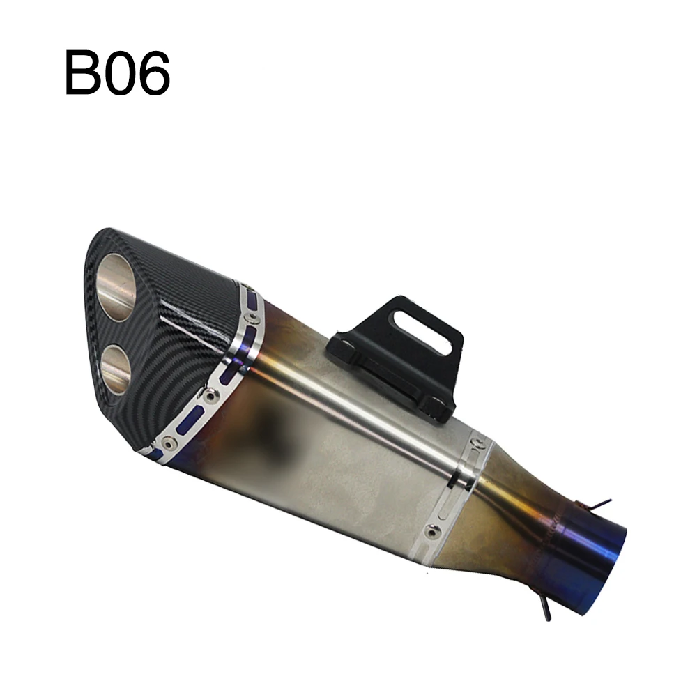 B06 with AK logo Alconstar-универсальный мотоцикл 51 мм без шнуровки Глушитель выхлопная труба для дит велосипед ямы Quad мотокросса ATV UTV - Цвет: B06 with AK logo
