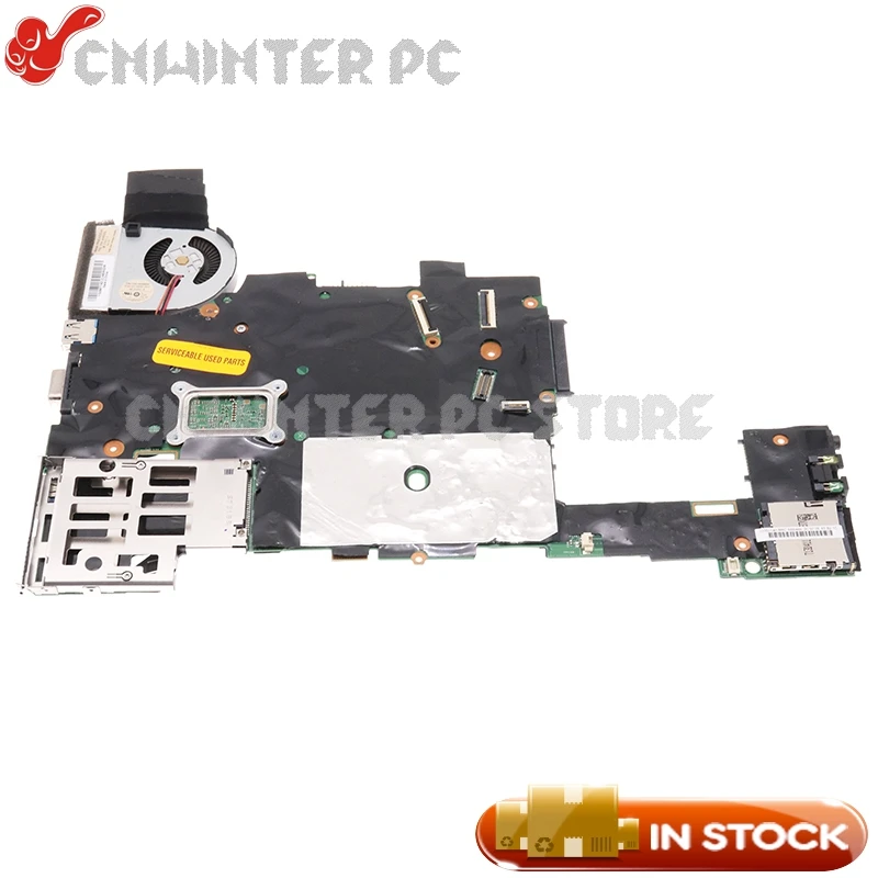 NOKOTION For Lenovo ThinkPad X230T Tablet Laptop Motherboard FRU 04X3744 04Y2040 04W6804 i7-3520M CPU With heatisnk