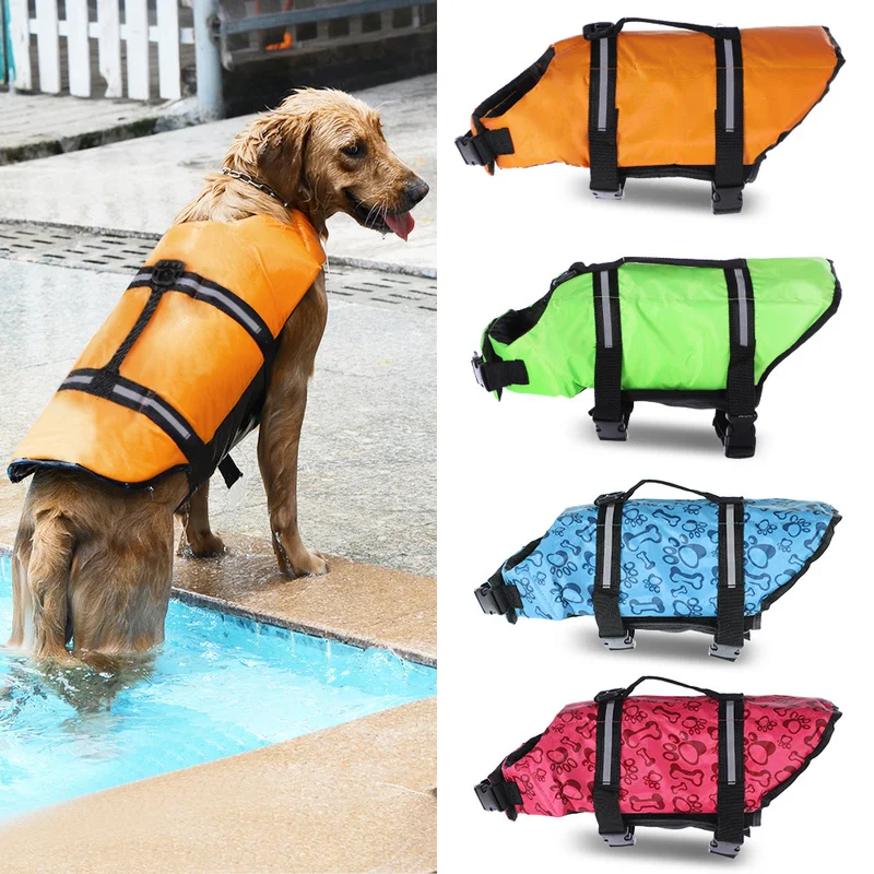 Chaleco salvavidas de juguete flotante para exteriores para cachorros, traje de natación de rescate, chaleco de seguridad para perros Xs-xl