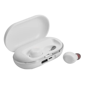 

ZLT-01 TWS Wireless Bluetooth 5.0 Earphone Stereo Bluetooth Touch-Headset AI Control Bluetooth 5.0 Headset for Smart Phone White