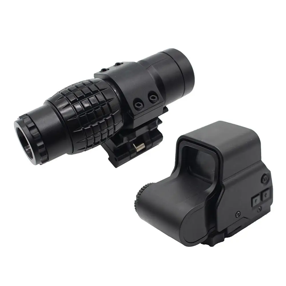 

3x Magnifying Glass Holographic Sight Range Outdoor Portable Sightseeing Tool Magnifier Microscope Magnifying Glass Rifle