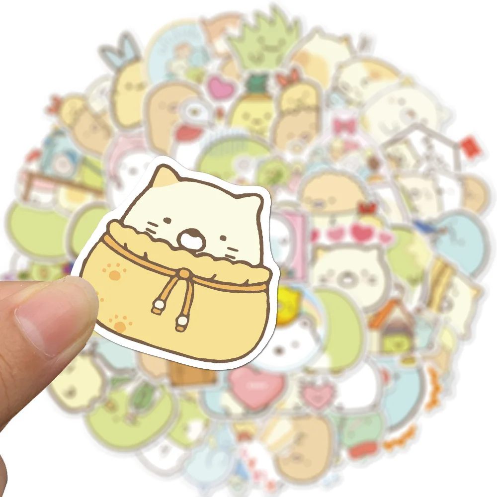 50 pcs/set Kawaii Sumikko Gurashi PVC Japanese Anime Waterproof Stickers  Scrapbooking Diy Stationery Diary Sticker Luggage - AliExpress