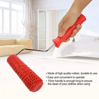 

7inch Imitation Brick Pattern Embossing Cylinder Wall Paint Roller Brushes Diatom Mud Construction Tool