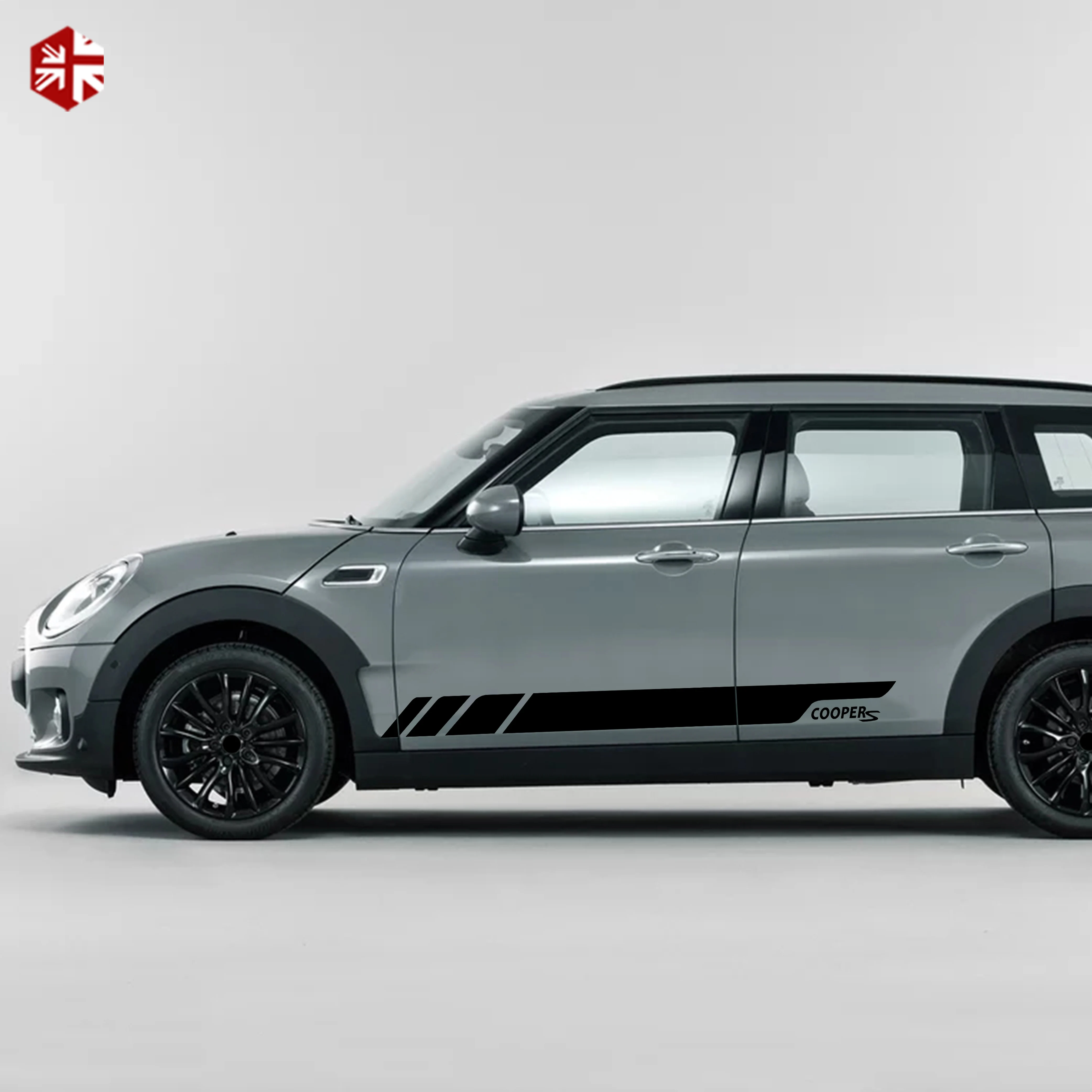 2 шт. автомобильный Стайлинг Cooper S графика виниловая наклейка гоночная дверь боковые полосы наклейка для MINI Cooper S Clubman F54 JCW аксессуары